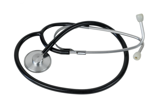 A stethoscope isolated