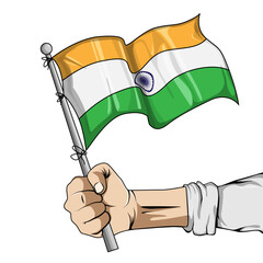 Vector Illustration of Indian flag
