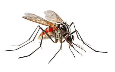 Mosquito on Clear Background