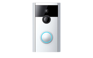 Smart Doorbell Isolated on transparent Background