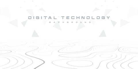 Digital technology metaverse grey white background, cyber information abstract speed connect communication, innovation future meta tech, internet network connection, Ai big data, illustration 3d