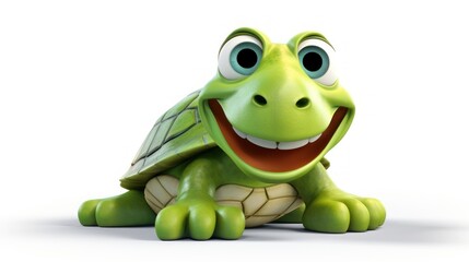  a close up of a cartoon turtle with a big smile on it's face and a big smile on its face.