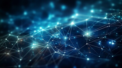 Explore a futuristic technology networking background illustration. Capturing the dynamic, interconnected essence of modern tech, this image conveys innovation and connectivity.
