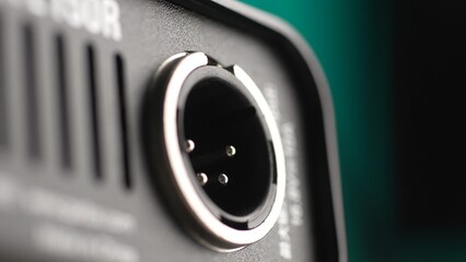 Device Power Connector. Close-up, shallow dof.
