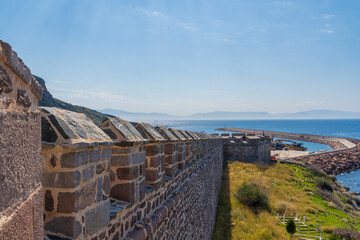 Canakkale Babakale walls made of stone around the walls