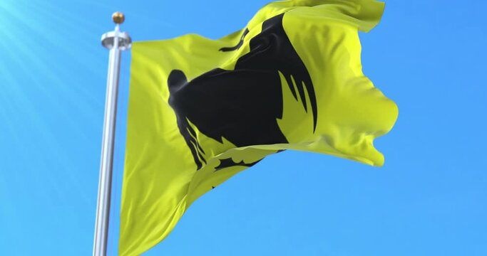 Flag of Loppa kommune, Norway. Loop