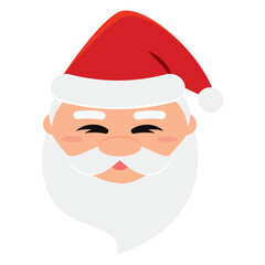 Cute santa claus christmas avatar Vector