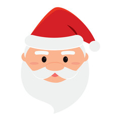 Cute santa claus christmas avatar Vector