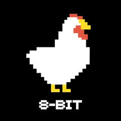 Pixel chicken design © RATOCA