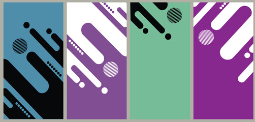 Stunning social media banners featuring a beautiful set of leaves and flowers with minimal abstract organic shapes. Versatile templates suitable for posts, cards, covers, and more. Vector illustration