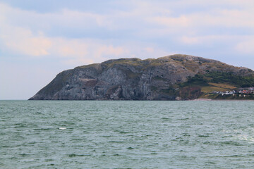 A view of the sea front at Llandudno in North Wales