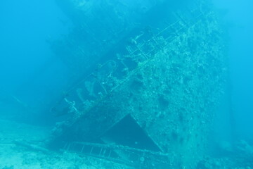 Wreck of the Giannis D in the Red Sea in Egypt