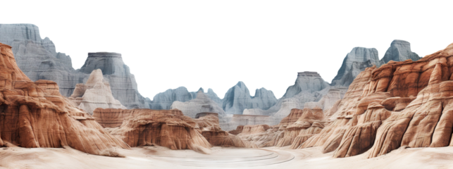 Picturesque canyon cut out