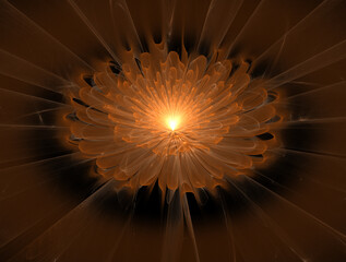 Imaginatory fractal abstract background Image