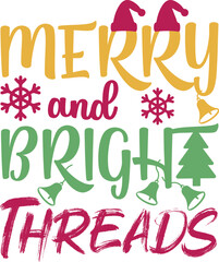 Happy Christmas Typography SVG Design