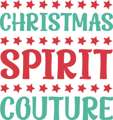 Happy Christmas Typography SVG Design