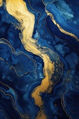 Dark blue marble texture with gold
