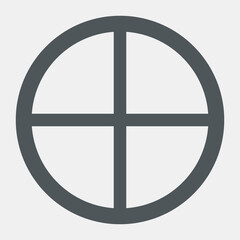 Window wood frame Interior  vector illustration cut