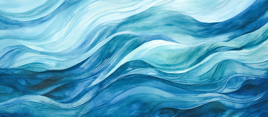 Abstract blue background with waves