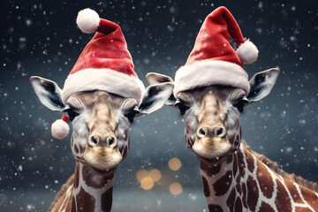 Christmas Giraffe