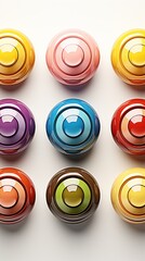 Fototapeta premium Bullseye target with 7 ring layers UHD wallpaper