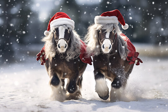 Christmas ponies