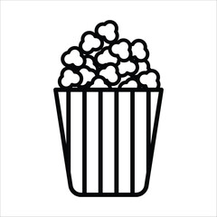 popcorn icon vector design template
