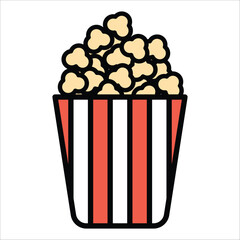 popcorn icon vector design template