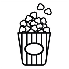 popcorn icon vector design template