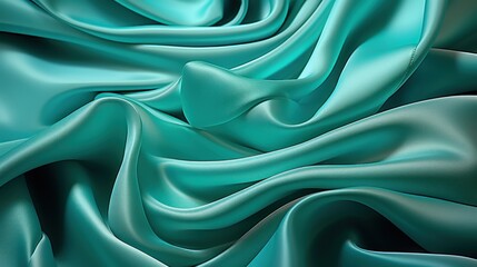 Obraz premium Cyan blue fabric satin UHD wallpaper