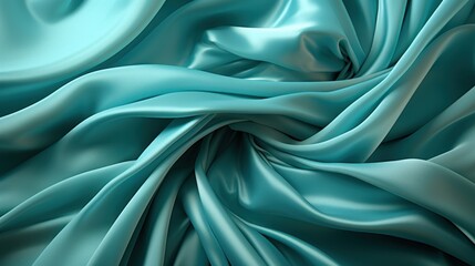 Cyan blue fabric satin UHD wallpaper