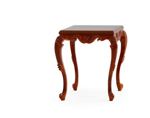 classic coffee table isolated on white background .