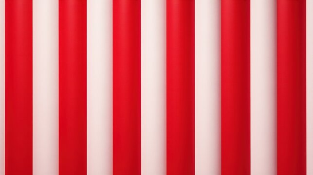 a clean, vertical red and white striped pattern, reminiscent of a classic barber's pole, with a soft shadow giving it depth, christmas background