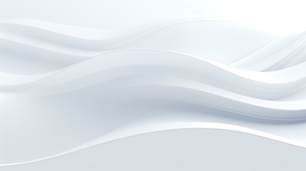 Obraz premium White abstract background with smooth lines. 3d rendering, 3d illustration.