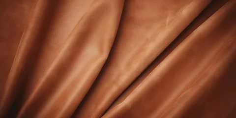 Deurstickers tan suede leather texture © RMedia