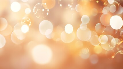 Abstract bokeh lights with blurred orbs for a warm and cozy ambiance