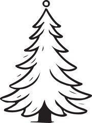 Christmas tree icon vector
