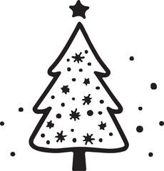 Christmas tree icon vector