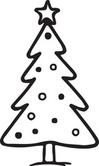 Christmas tree icon vector