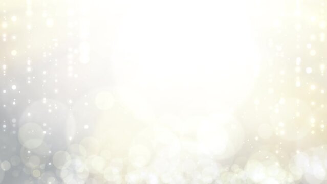 Luxury wedding gold glittering lights with bokeh particles pastel gradient abstract motion background.