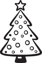 Christmas tree icon vector