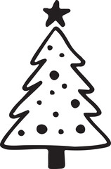 Christmas tree icon vector