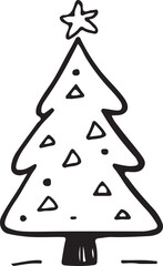 Christmas tree icon vector