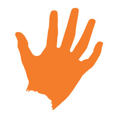 Obraz premium handprint paint colors illustration