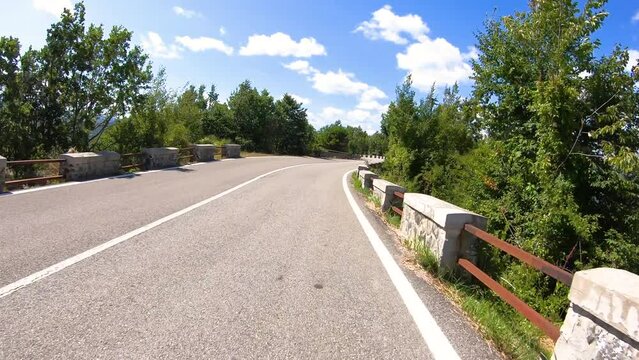 SS62 mountain road between Cassio and Berceto, province of Parma, Emilia-Romagna region, Italy