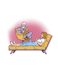 Psychologist doctor consultation