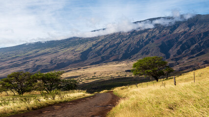 Fototapeta na wymiar Slopes of the Haleakala Volcano in southern Maui, Hawaii