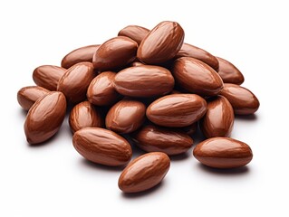 Obraz premium Discover the Delight: Premium Chocolate Covered Almonds! Generative AI