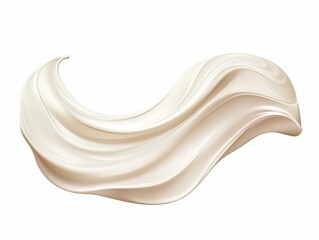 Experience the Smoothness: Whipped Cream Swirl Elegantly Captured in High Definition Generative AI