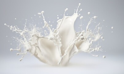 Stunning Photorealism: The Exquisite Detail of a Milk Splash Caught in Action! Generative AI